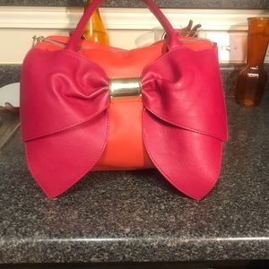 Hot Pink and Orange Betsey Johnson Bag
